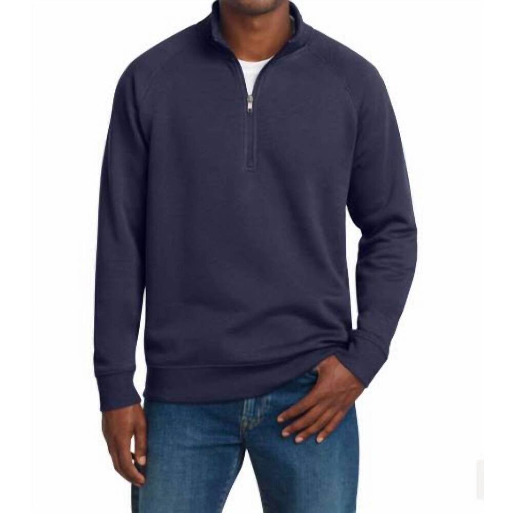 NEW SPORT-TEK drive fleece 1/4-zip pullover in true navy